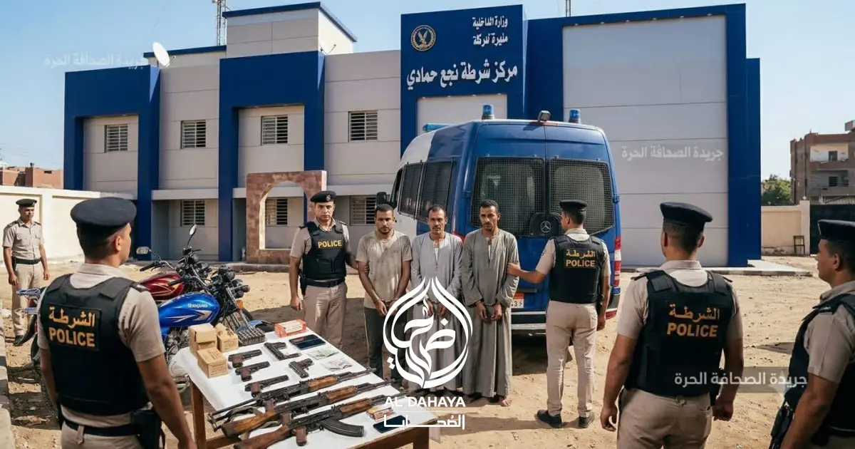 ضبط 3 أشخاص بتهمة تكوين تشكيل عصابي وقطع الطرق وإطلاق أعيرة نارية في نجع حمادي