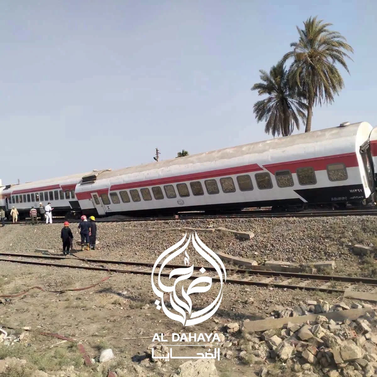 صورة 2 - خروج 4 عربات من القطار الإسباني رقم 919 عن القضبان
