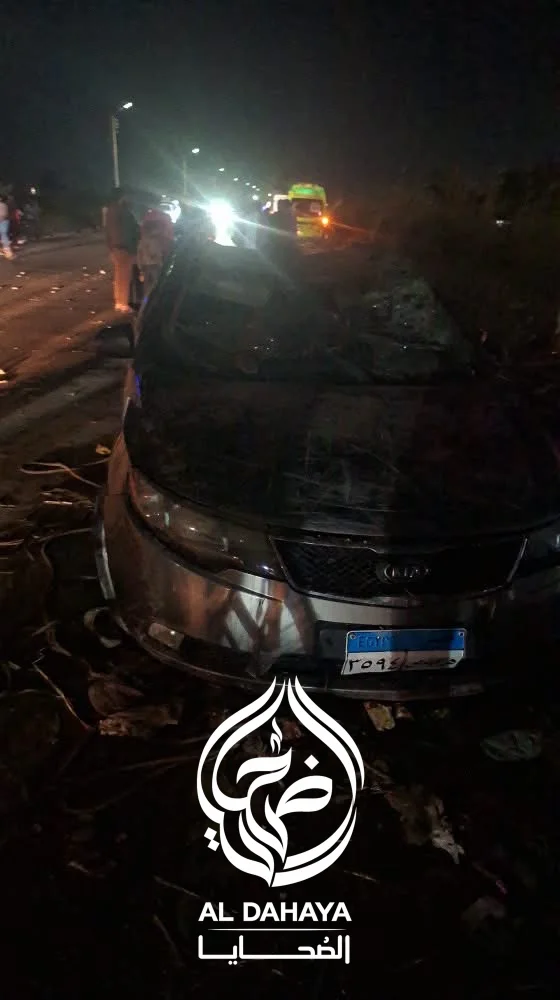 صورة 10 - بالصور | مصرع عروسين وشقيقة العروس وإصابة 3 آخرين في سقوط سيارة زفاف بترعة في سوهاج